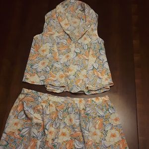 Victoria's Secret Sleeveless Pajamas shorts set